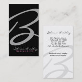 Monogramm - Visitenkarten Visitenkarte (Vorne/Hinten)