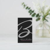 Monogramm - Visitenkarten Visitenkarte (Stehend Vorderseite)