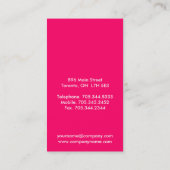 Monogramm-Visitenkarten Visitenkarte (Rückseite)