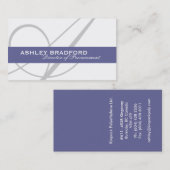 Monogramm-Visitenkarten Visitenkarte (Vorne/Hinten)