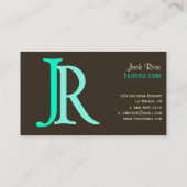 Monogramm-Visitenkarten Visitenkarte (Rückseite)