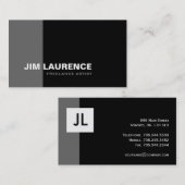 Monogramm-Visitenkarten Visitenkarte (Vorne/Hinten)