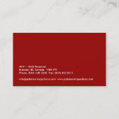 Monogramm-Visitenkarten Visitenkarte (Rückseite)