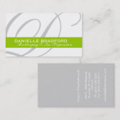 Monogramm-Visitenkarten Visitenkarte (Vorne/Hinten)