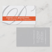 Monogramm-Visitenkarten Visitenkarte (Vorne/Hinten)