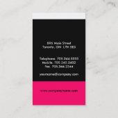 Monogramm-Visitenkarten Visitenkarte (Rückseite)