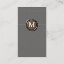 Monogramm-Visitenkarten