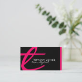 Monogramm-Visitenkarten Visitenkarte (Stehend Vorderseite)