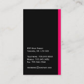 Monogramm-Visitenkarten Visitenkarte (Rückseite)