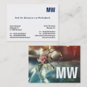 Monogramm Visitenkarten Visitenkarte (Vorne/Hinten)
