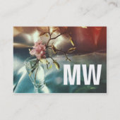 Monogramm Visitenkarten Visitenkarte (Rückseite)