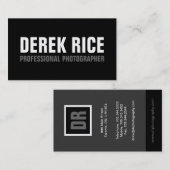 Monogramm-Visitenkarten Visitenkarte (Vorne/Hinten)