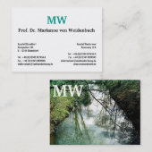 Monogramm Visitenkarten Visitenkarte (Vorne/Hinten)