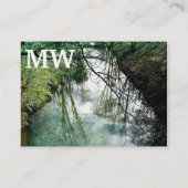 Monogramm Visitenkarten Visitenkarte (Rückseite)