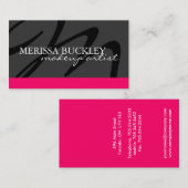 Monogramm-Visitenkarten Visitenkarte (Vorne/Hinten)