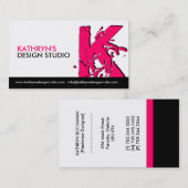 Monogramm-Visitenkarten Visitenkarte (Vorne/Hinten)