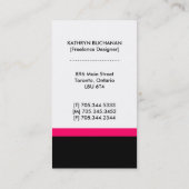 Monogramm-Visitenkarten Visitenkarte (Rückseite)