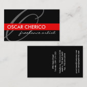 Monogramm-Visitenkarten Visitenkarte (Vorne/Hinten)