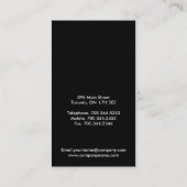 Monogramm-Visitenkarten Visitenkarte (Rückseite)