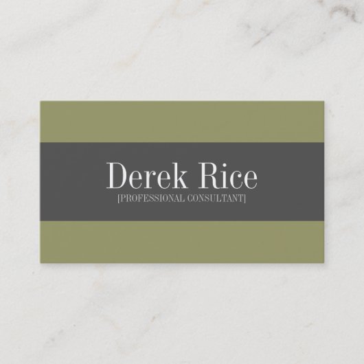 Monogramm-Visitenkarten Visitenkarte (Vorderseite)