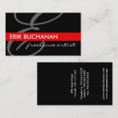 Monogramm-Visitenkarten Visitenkarte (Vorne/Hinten)