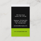 Monogramm-Visitenkarten Visitenkarte (Rückseite)