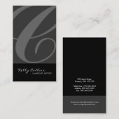 Monogramm-Visitenkarten Visitenkarte (Vorne/Hinten)