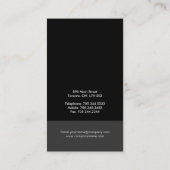 Monogramm-Visitenkarten Visitenkarte (Rückseite)