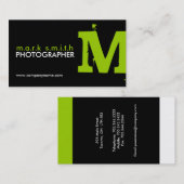 Monogramm-Visitenkarten Visitenkarte (Vorne/Hinten)