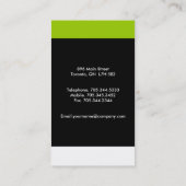 Monogramm-Visitenkarten Visitenkarte (Rückseite)