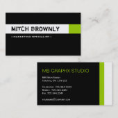 Monogramm-Visitenkarten Visitenkarte (Vorne/Hinten)