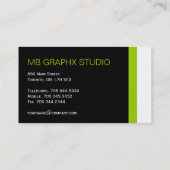 Monogramm-Visitenkarten Visitenkarte (Rückseite)