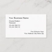 Monogramm-Visitenkarten Visitenkarte (Rückseite)