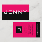 Monogramm-Visitenkarten Visitenkarte (Vorne/Hinten)