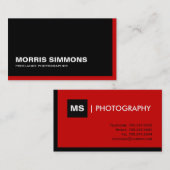 Monogramm-Visitenkarten Visitenkarte (Vorne/Hinten)