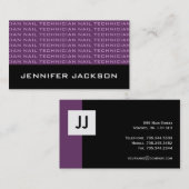 Monogramm-Visitenkarten Visitenkarte (Vorne/Hinten)