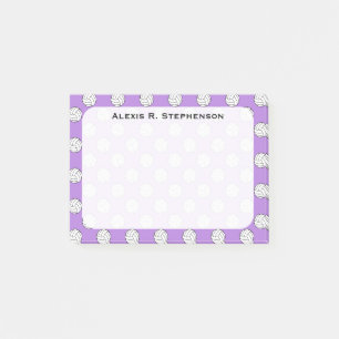 Monogramm Volleybälle Lavendel Violett Post-it Klebezettel