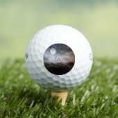 Monogramm Vollmond personalisiert Golfball (Insitu T-Shirt)