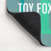 Monogramm von Spielzeugfoxen Mousepad (Ecke)