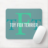 Monogramm von Spielzeugfoxen Mousepad (Mit Mouse)