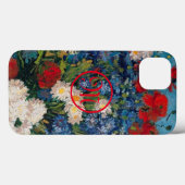 Monogramm von Van Gogh & Elizabeth Blume - Case-Mate iPhone Hülle (Rückseite (Horizontal))