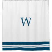 Monogramm Vorhang für die Dusche (Vorderseite)