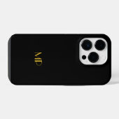 Monogramm-VORLAGE, anpassen, iPhone Hülle (Rückseite (Horizontal))