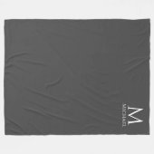 Monogramm-Vorlage für benutzerdefinierte Vorlagen Fleecedecke (Vorderseite (Horizontal))