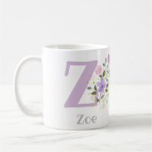 Monogramm & Vorname Kaffeetasse (Links)