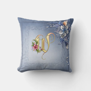 Monogramm W-Drehkissen 20" x 20" Kissen