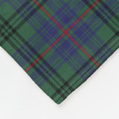 Monogramm Walker Tartan Fleecedecke (Ecke)