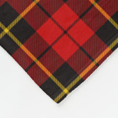 Monogramm Wallace Tartan Fleecedecke (Ecke)