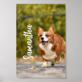 Monogramm-Wandpapier für das personalisierte Foto Poster (Vorne)