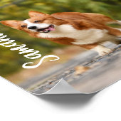 Monogramm-Wandpapier für das personalisierte Foto Poster (Ecke)